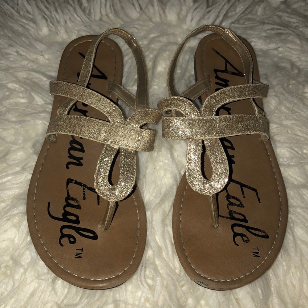 Gold Sparkle Sandals